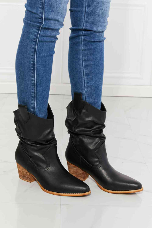 Black Better in Texas Scrunch Cowboy Boots