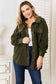 Cozy Girl Army Green Button Down Shacket