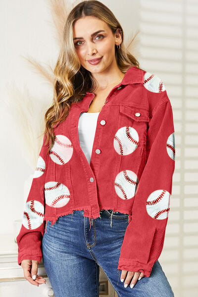 Sequin Baseball Jacket