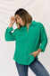 Zenana Textured Green Shirt