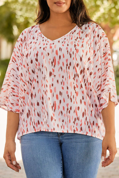 Plus Size Burnt Coral Blouse