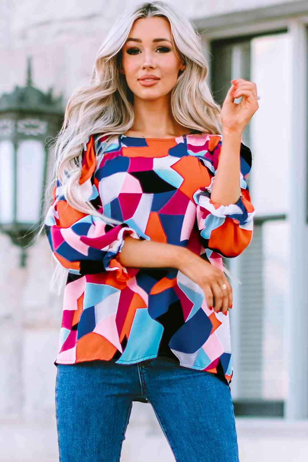 Ariel Abstract Blouse