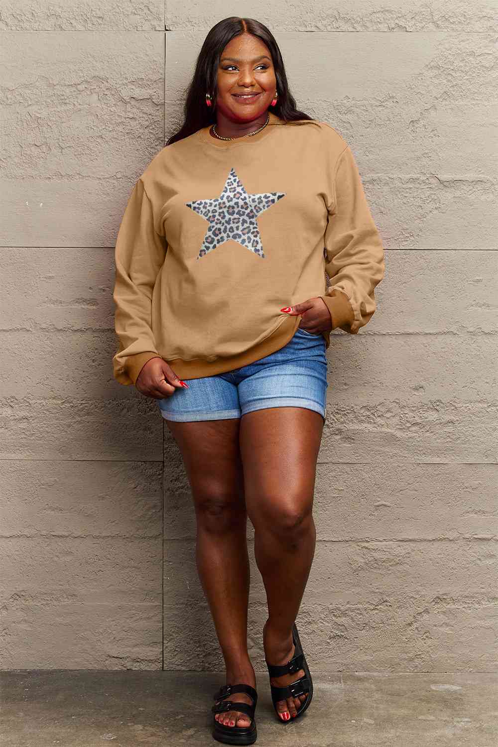 Leopard Star Sweatshirt